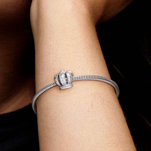 NIB Pandora Silver Crown Charm - Picture 10 of 10